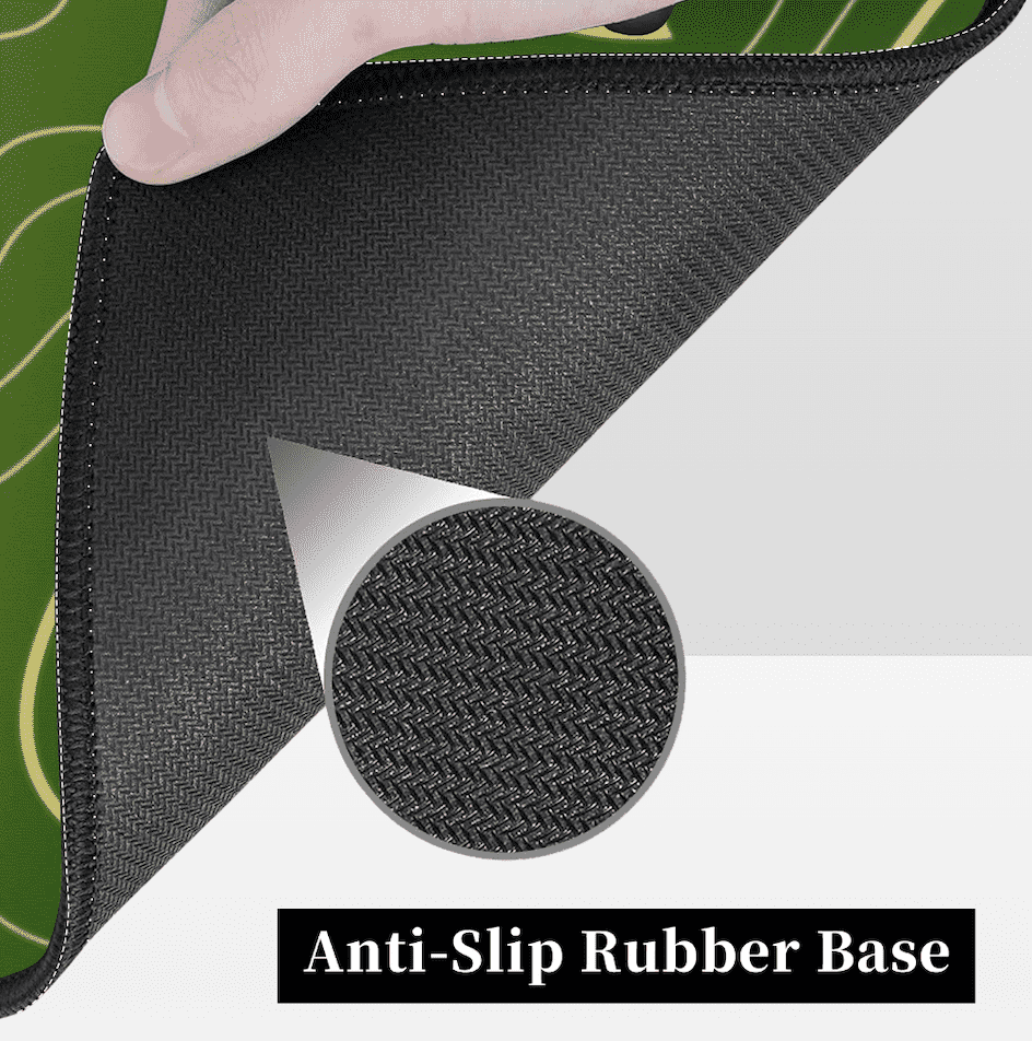 Green and Yellow Topographic MousePad XXL