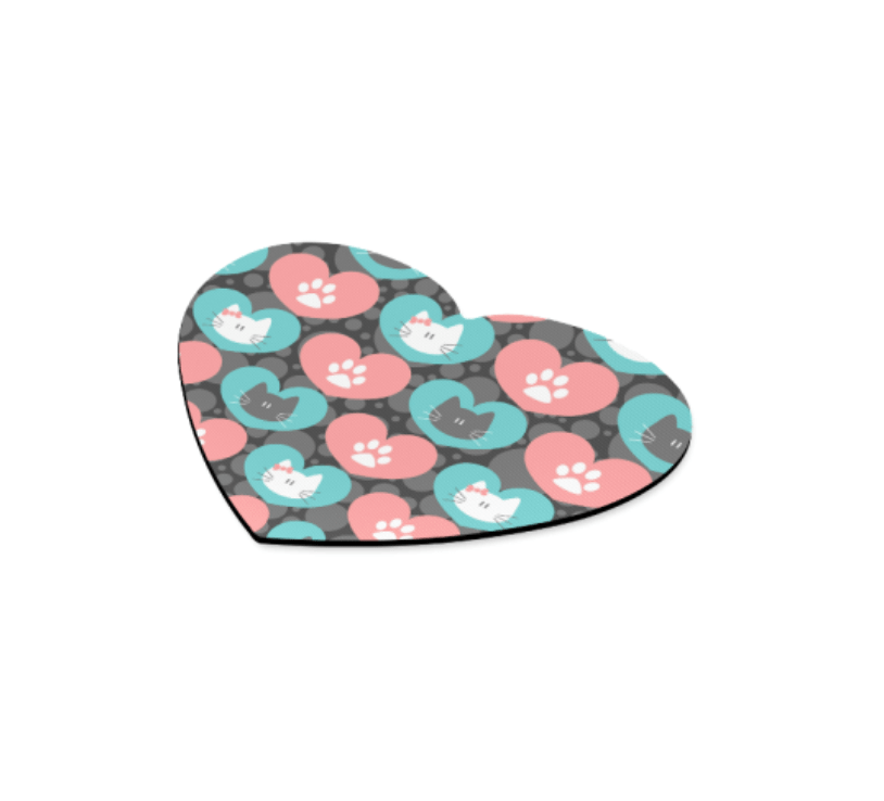 Custom Heart-shaped Mousepad