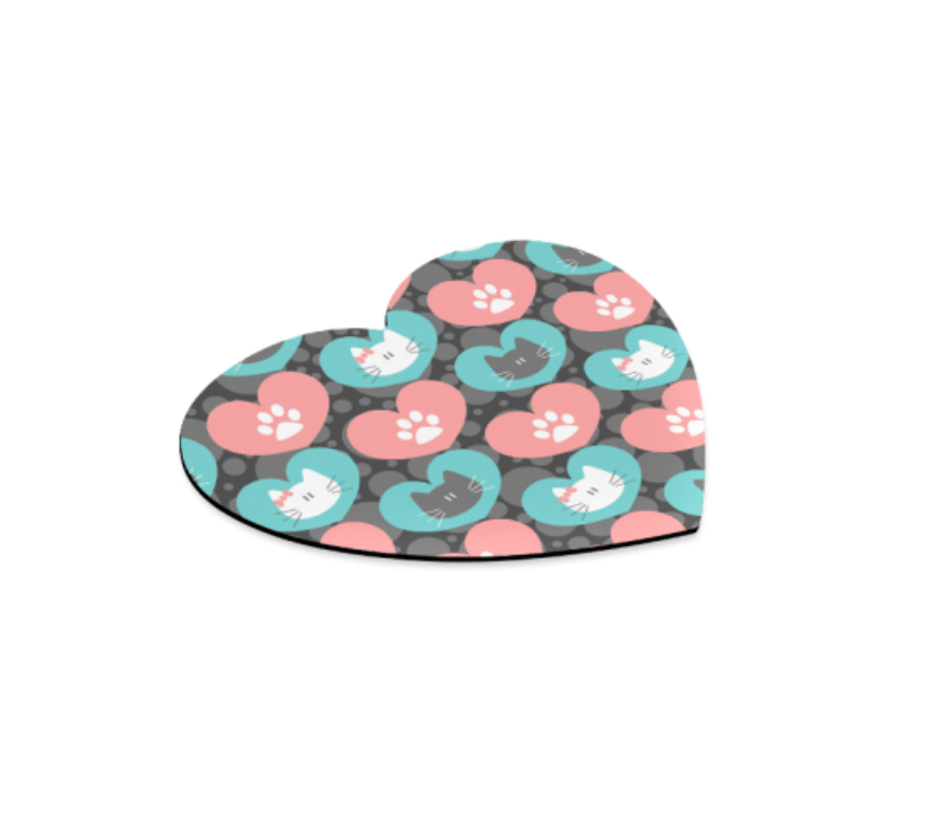 Custom Heart-shaped Mousepad