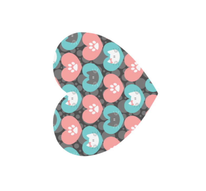 Custom Heart-shaped Mousepad