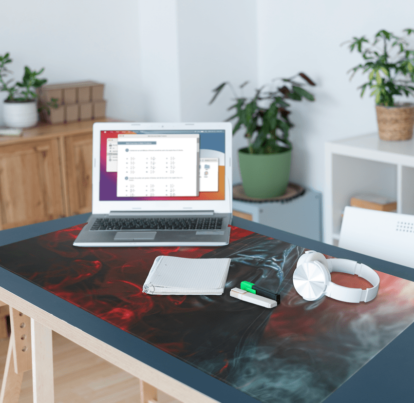 Hoodie in Red Smoke Mousepad