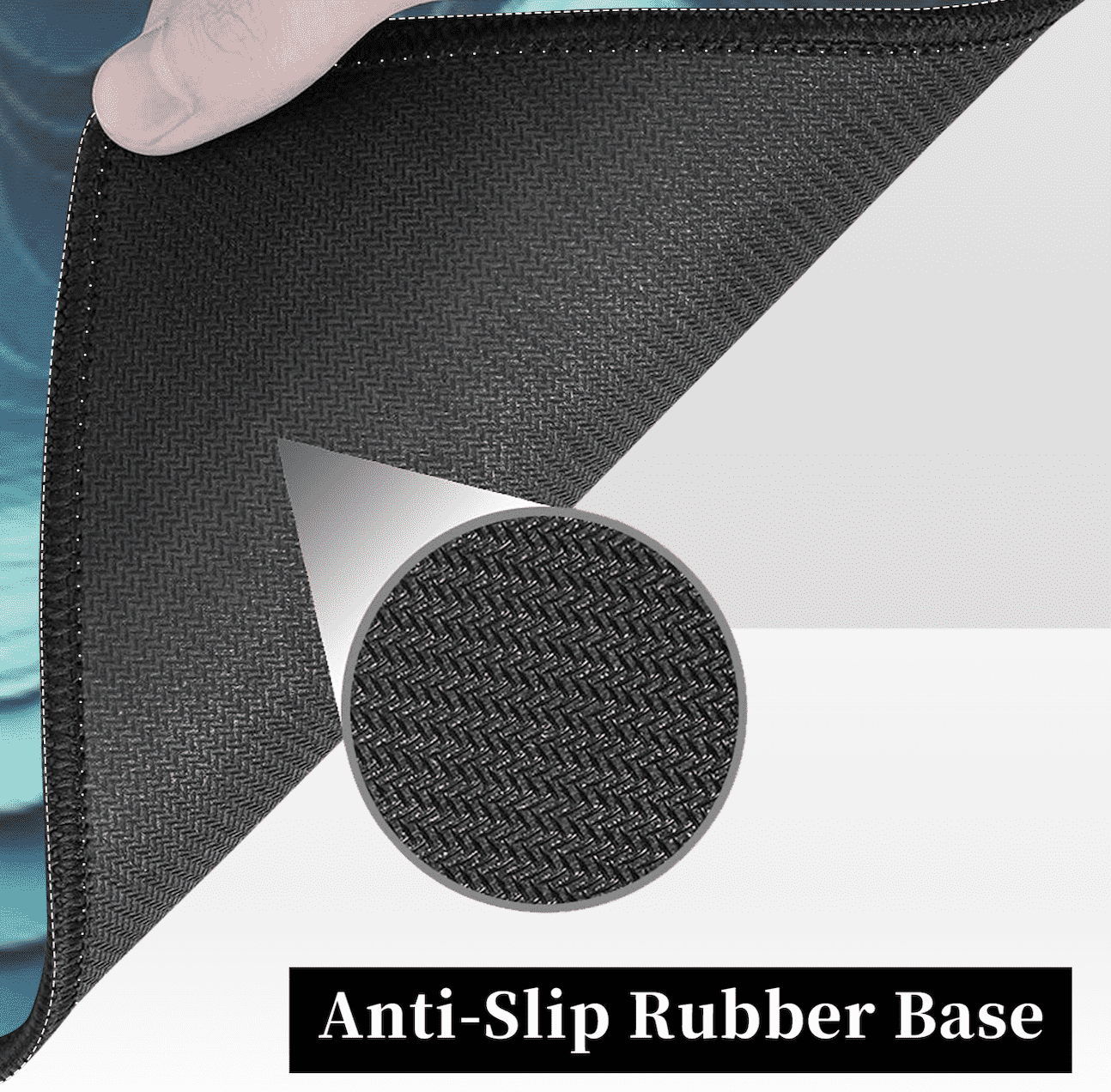 Icy Cyan Topo Mousepad