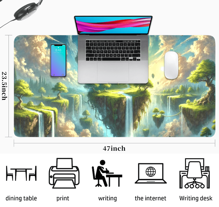 Mystical Floating Island Mousepad