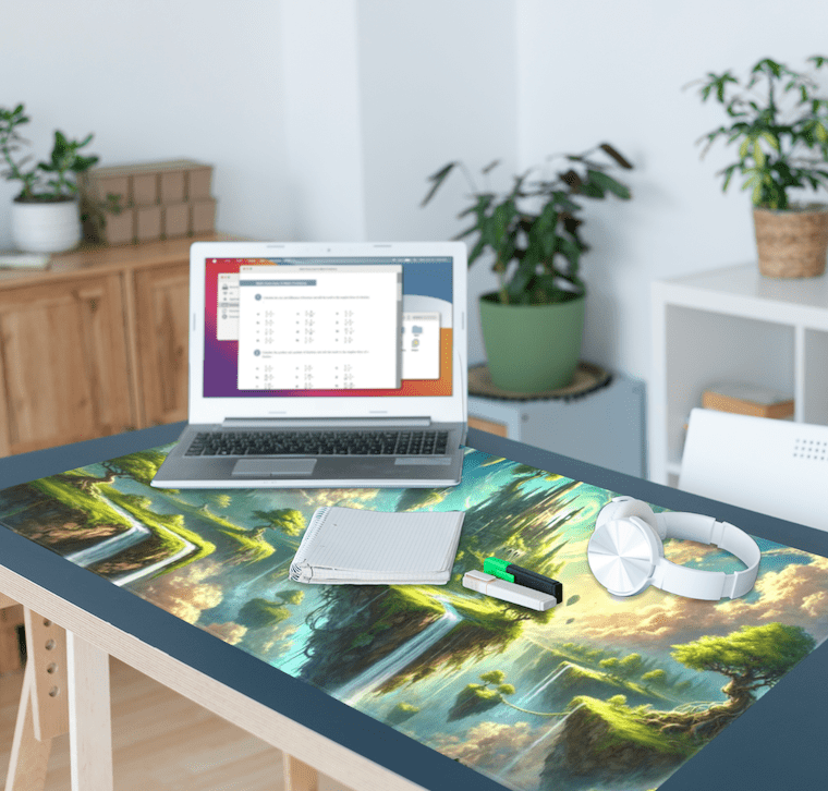 Mystical Floating Island Mousepad