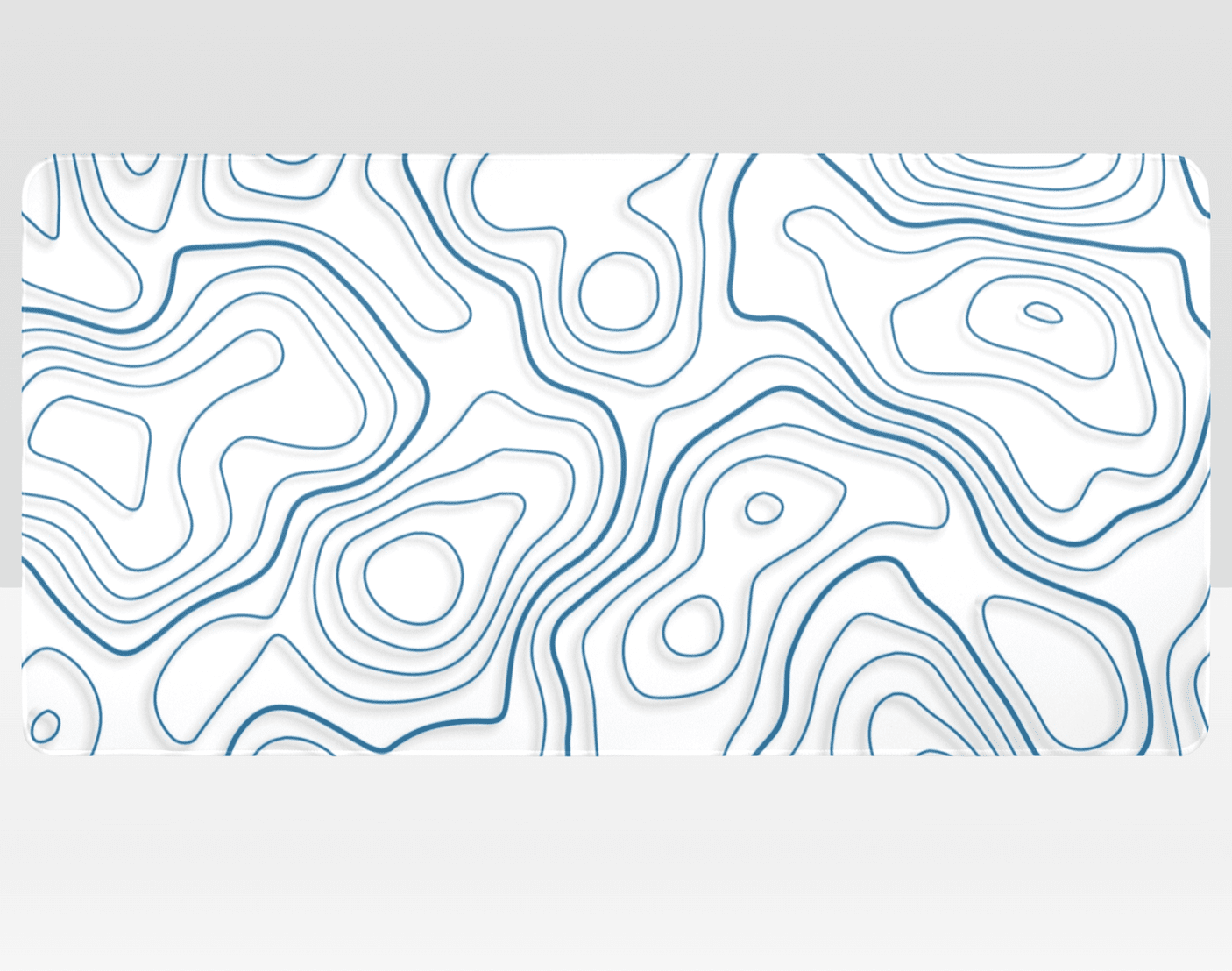 White Topo Mousepad