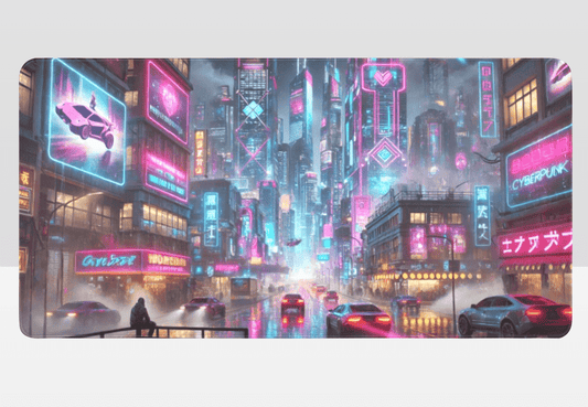 Cyber Cityscape Mousepad